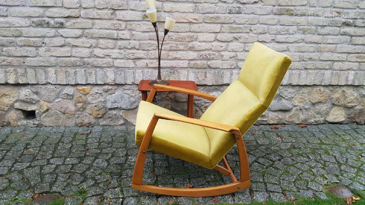 Vintažinis mid century supamas krėslas - nuotraukos Nr. 22