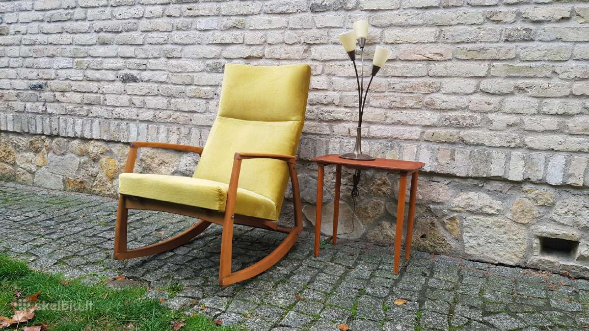 Vintažinis mid century supamas krėslas - nuotraukos Nr. 26