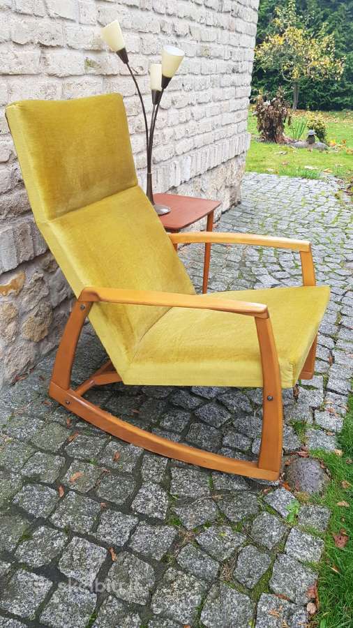 Vintažinis mid century supamas krėslas - nuotraukos Nr. 28