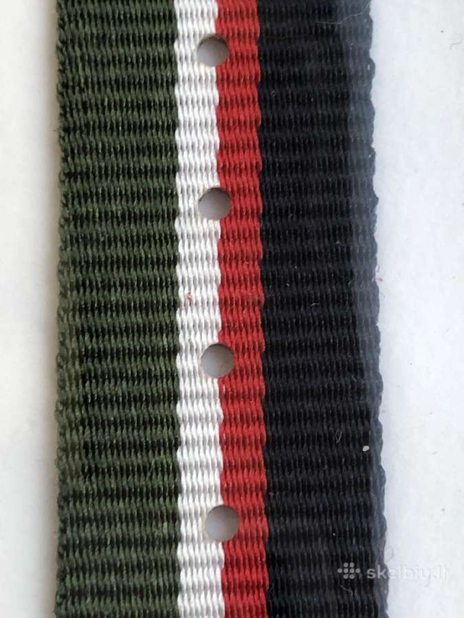 Tekstilės apyrankės laikrodžiui 20mm - nuotraukos Nr. 5