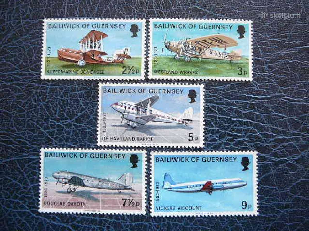 Lektuvai Guernsey (UK) 1973 grs79