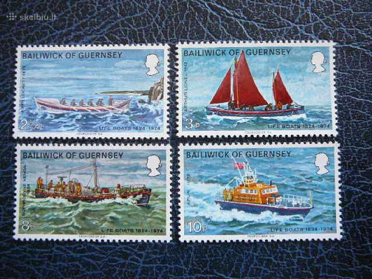 Burlaiviai Laivai Guernsey (UK) 1974 grs89