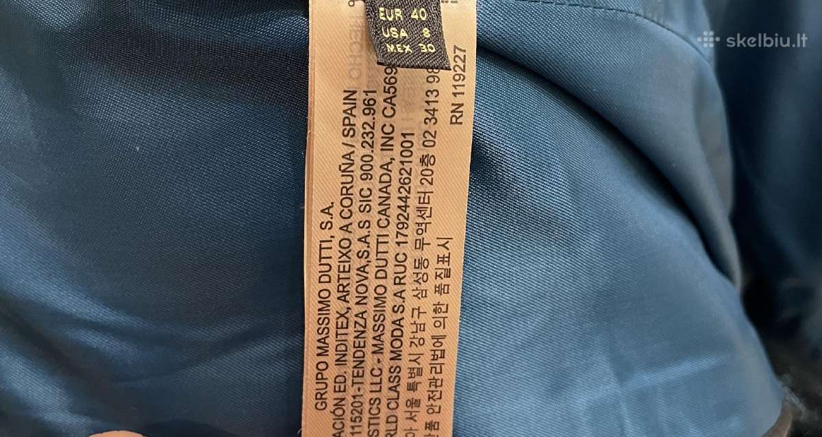 Massimo Dutti vilnos paltas - nuotraukos Nr. 6