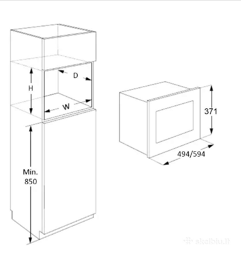 Integruojamos mikrobangės Aeg/ Electrolux Progress - nuotraukos Nr. 6