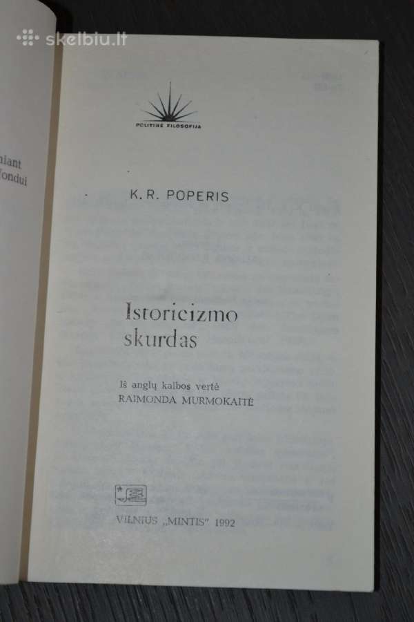 K. R. Poperis Istoricizmo skurdas - nuotraukos Nr. 2