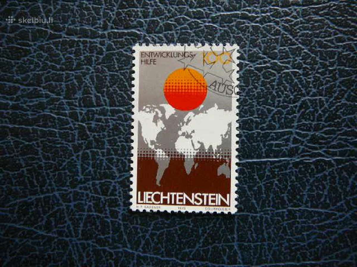 Pasaulio žemėlapis Saule Lichtensteinas 1979 lc730