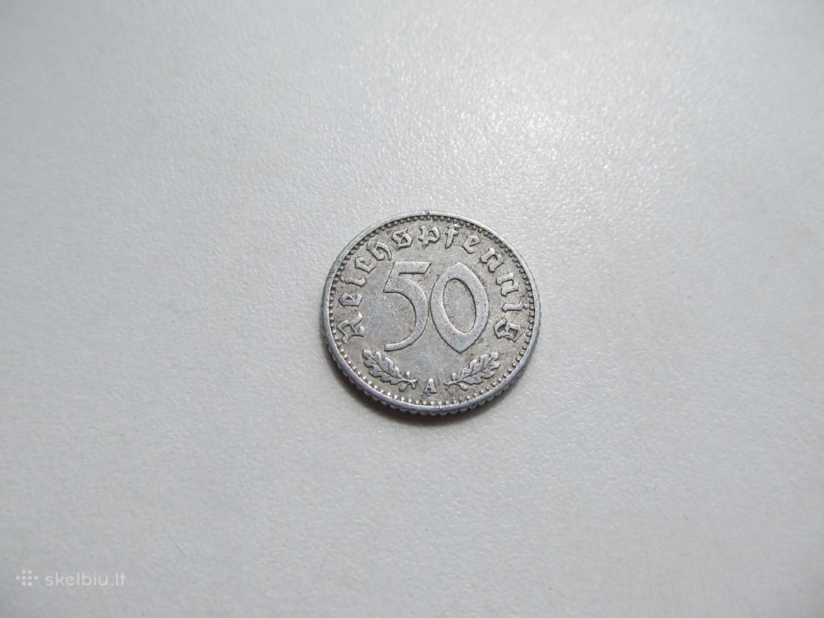50 reichspfennig , Vokietija , 1942 A