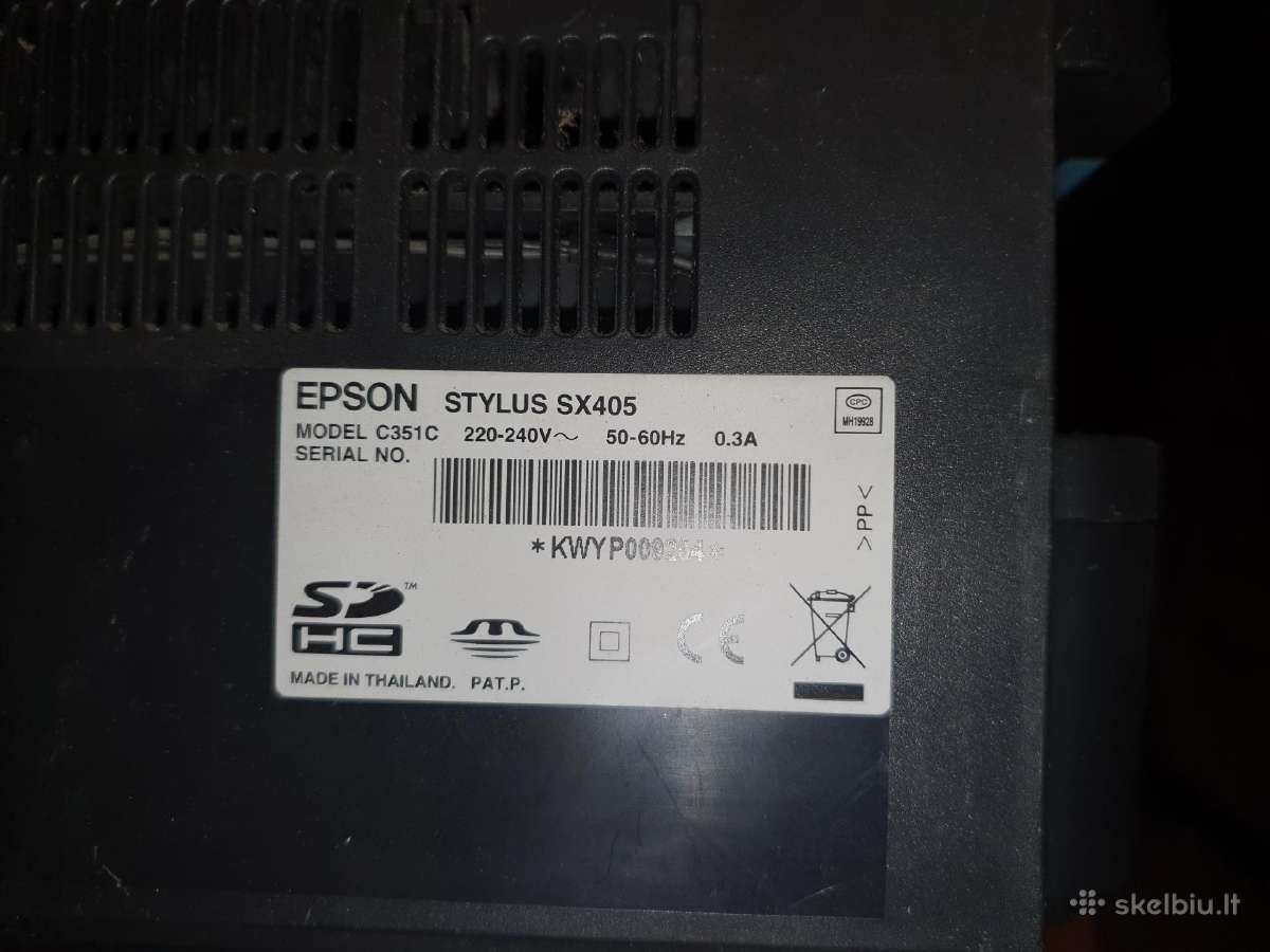 Epson stylus sx405 - nuotraukos Nr. 6