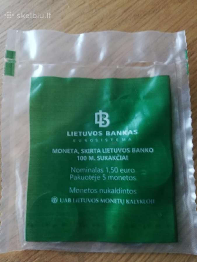 1,5 € Lietuvos Banko 100 mečiui (pusantrokai) - nuotraukos Nr. 2