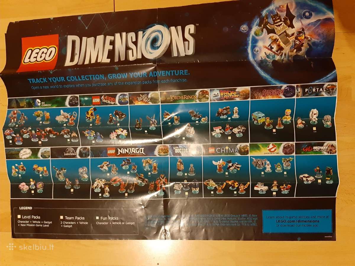 Lego dimensions plakatas