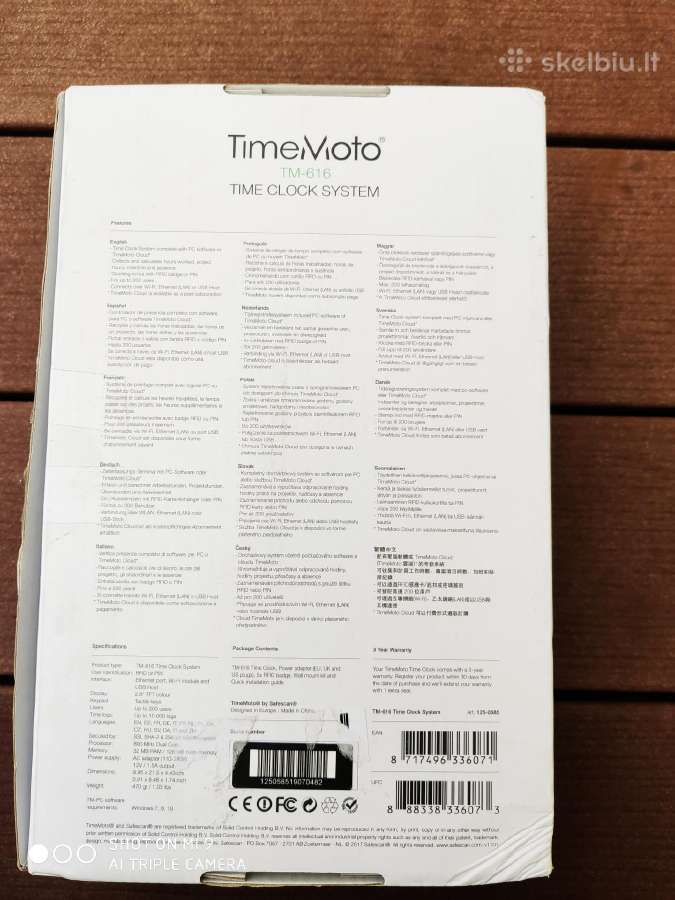 Įeigos sistema Safescan Timemoto Tm-616 - nuotraukos Nr. 7