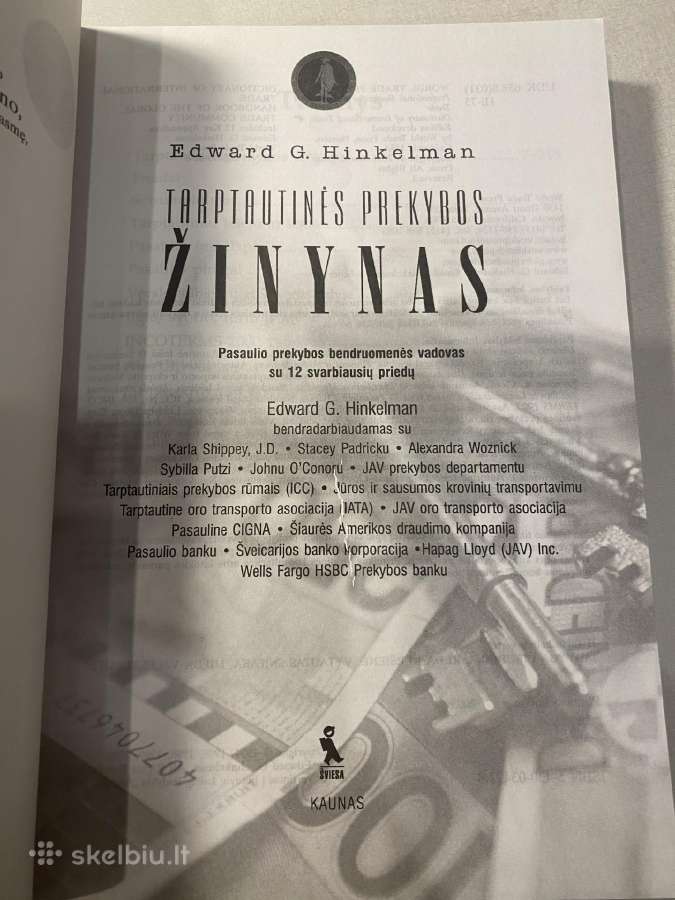 Tarptautinės Prekybos Žinynas Edward G. Hinkelman - nuotraukos Nr. 2