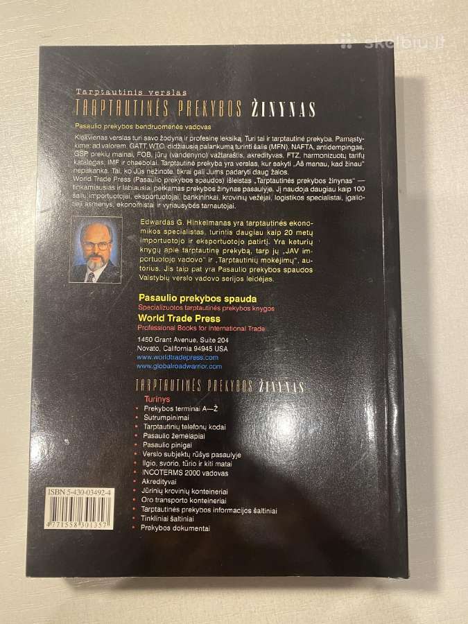 Tarptautinės Prekybos Žinynas Edward G. Hinkelman - nuotraukos Nr. 3
