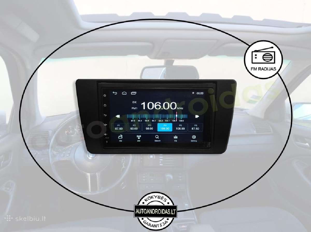 2din universali Android multimedia Usb/GPS/WiFi/7" - nuotraukos Nr. 4