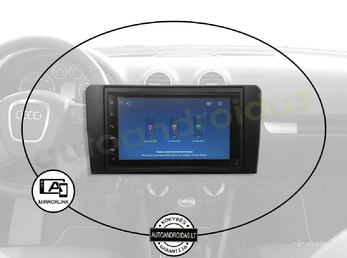 2din universali Android multimedia Usb/GPS/WiFi/7" - nuotraukos Nr. 9