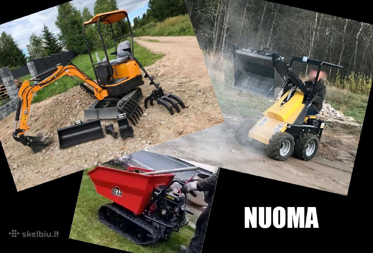 Mini ekskavatorius / Mini krautuvas / Mini dumper