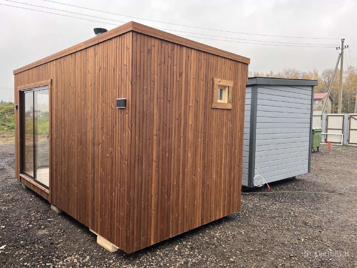 Akcija! Pirtis sauna 5x2.5 su termo mediena - nuotraukos Nr. 6