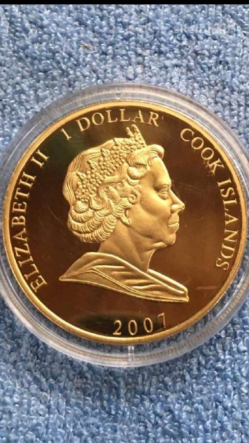 Moneta Cook isl, 2007m, 1 dollar, cu-ni - nuotraukos Nr. 2