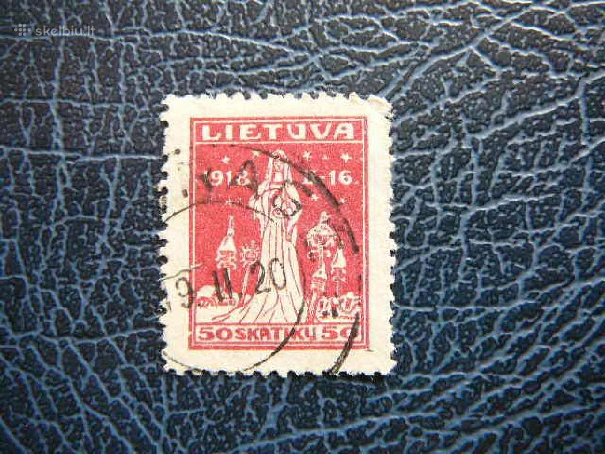 Lietuva 1920 Nepriklausoma 2m. antsp. lit70a