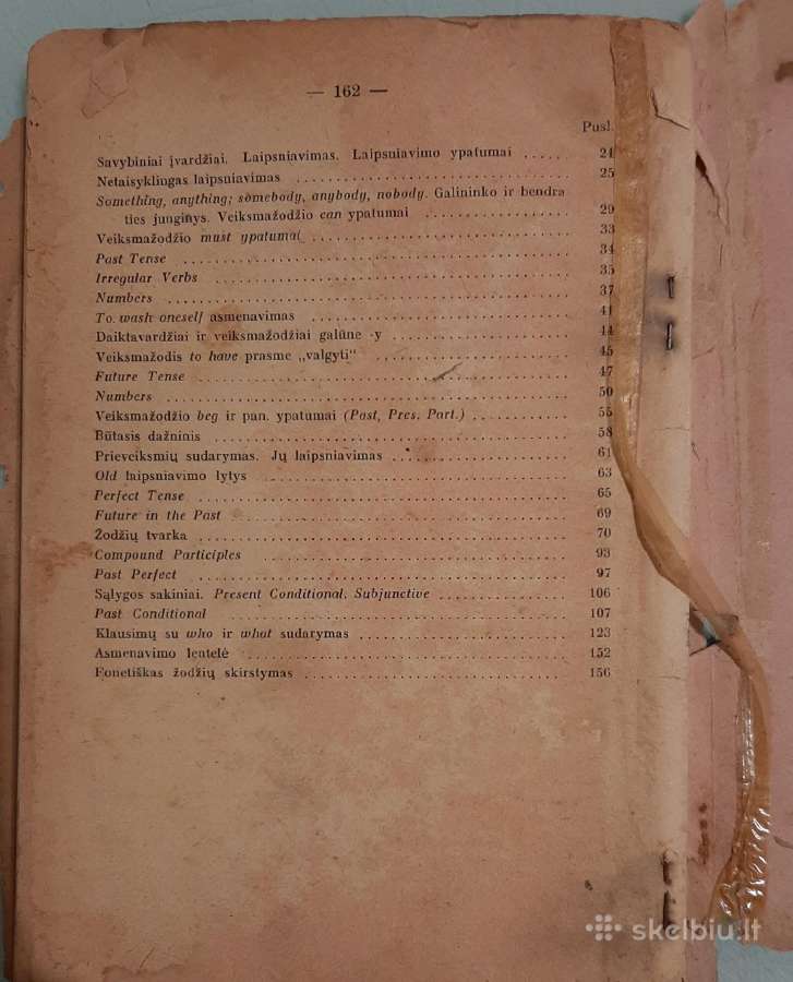Antikvarinis anglų kalbos vadovėlis 1948 - nuotraukos Nr. 2