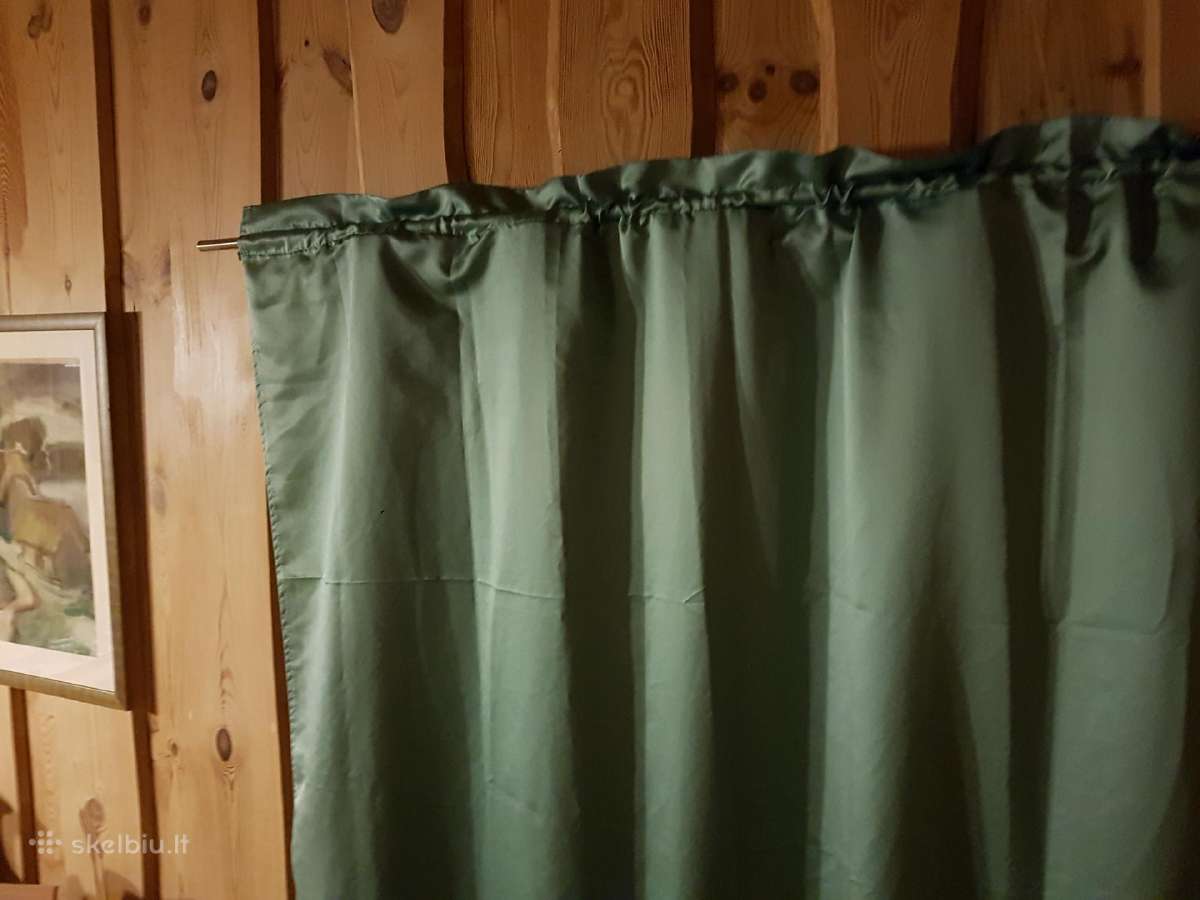 Dailios,žalios spalvos 3 užuolaidos - nuotraukos Nr. 4