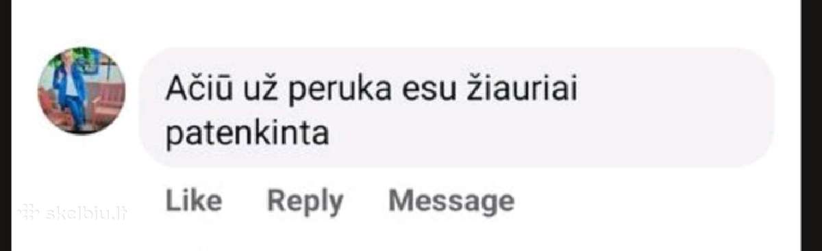 Natūralių plaukų perukas - nuotraukos Nr. 7