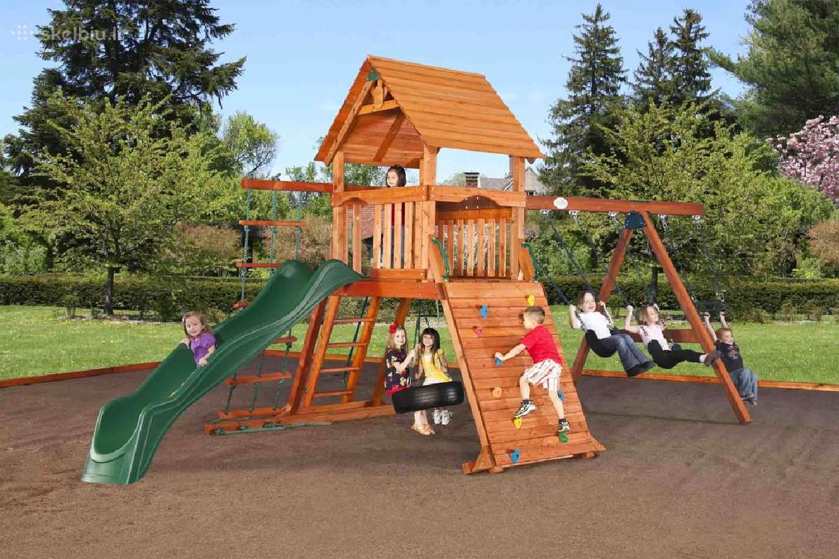 Vaikų žaidimo aikštelės laukui Woodlit kedras - nuotraukos Nr. 5