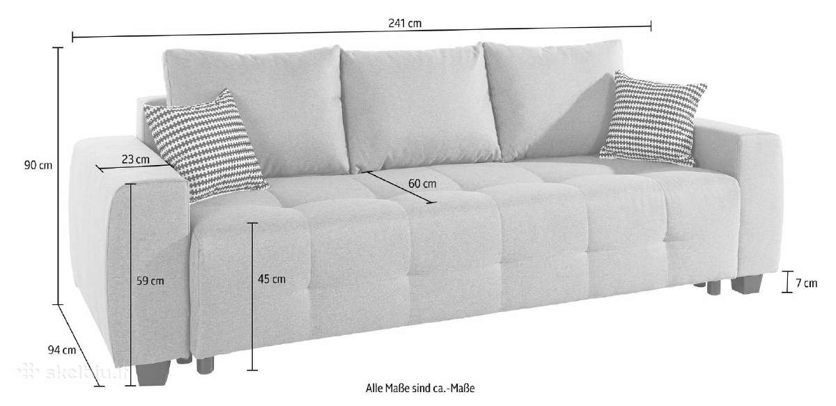 Sofa - Lova "Bella" su dėže patalynei - nuotraukos Nr. 5