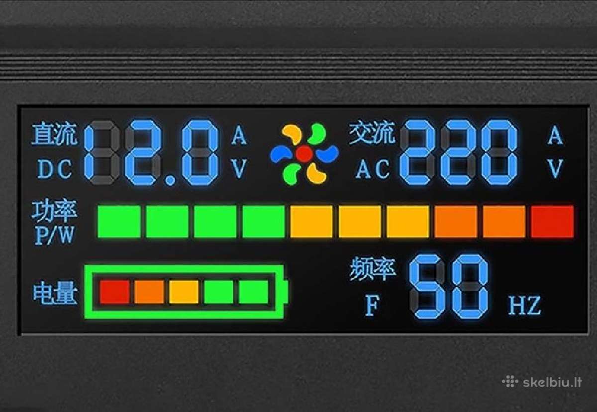 Įtampos keitiklis – inverteris 12v-220v 3000w - nuotraukos Nr. 3