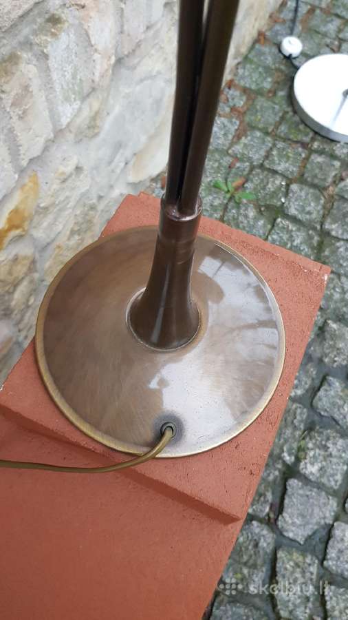 Vintažinis mid century žalvario stalo šviestuvas - nuotraukos Nr. 7