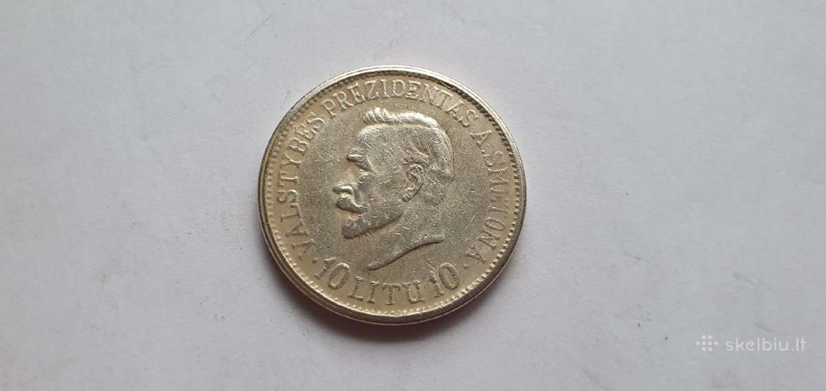 1938 10 litu Smetona