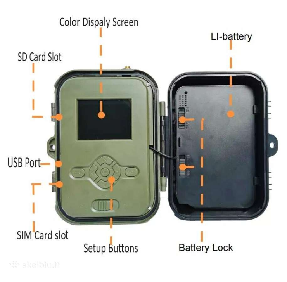 Hc-940 Pro medžioklinė 4G kamera su akumuliatorium - nuotraukos Nr. 5