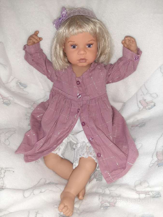 Kolekcinė lėlė reborn Maria,65 cm - nuotraukos Nr. 2