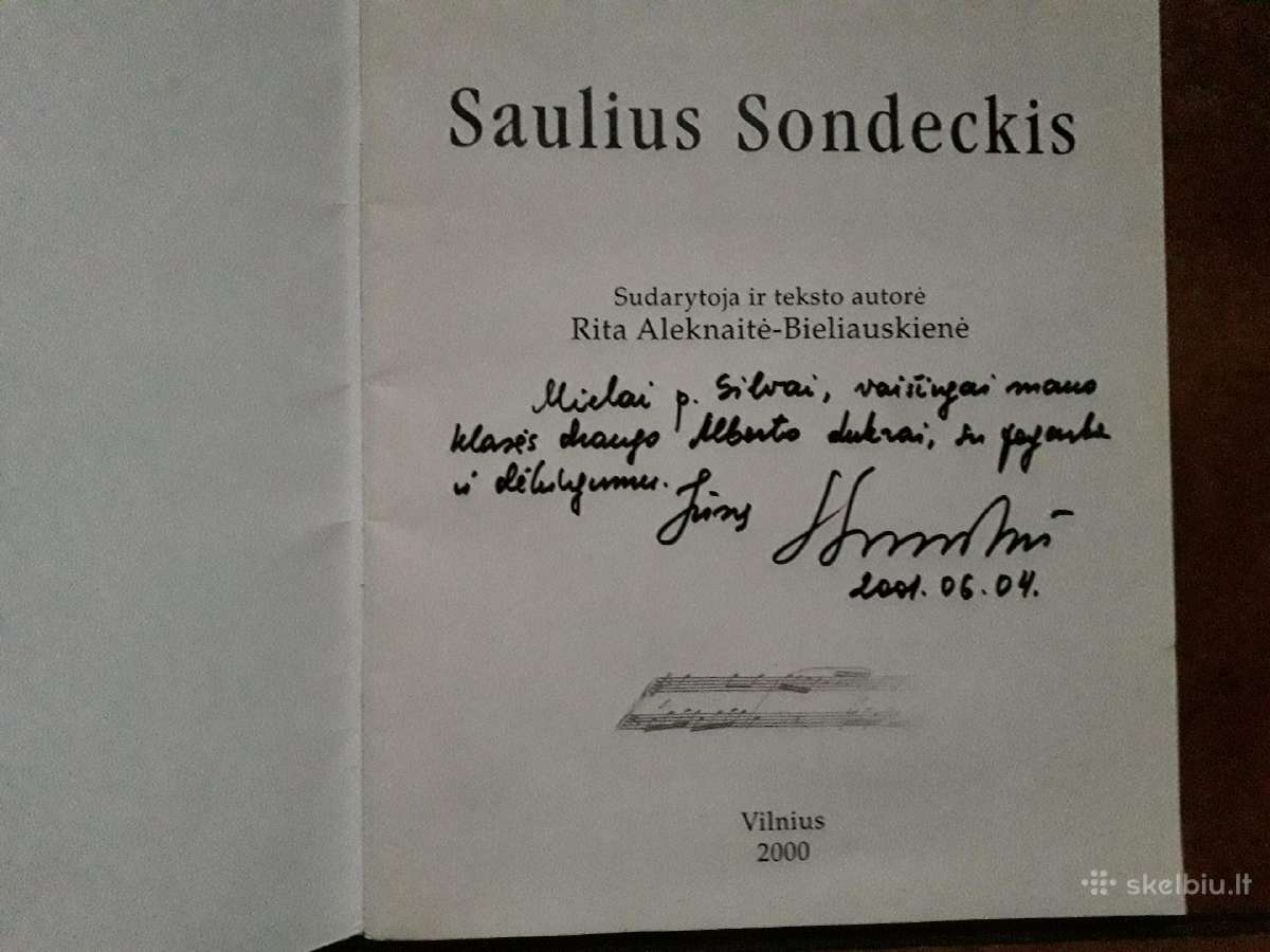 Leidinys apie dirigentą Saulių Sondeckį 2000 metai - nuotraukos Nr. 2
