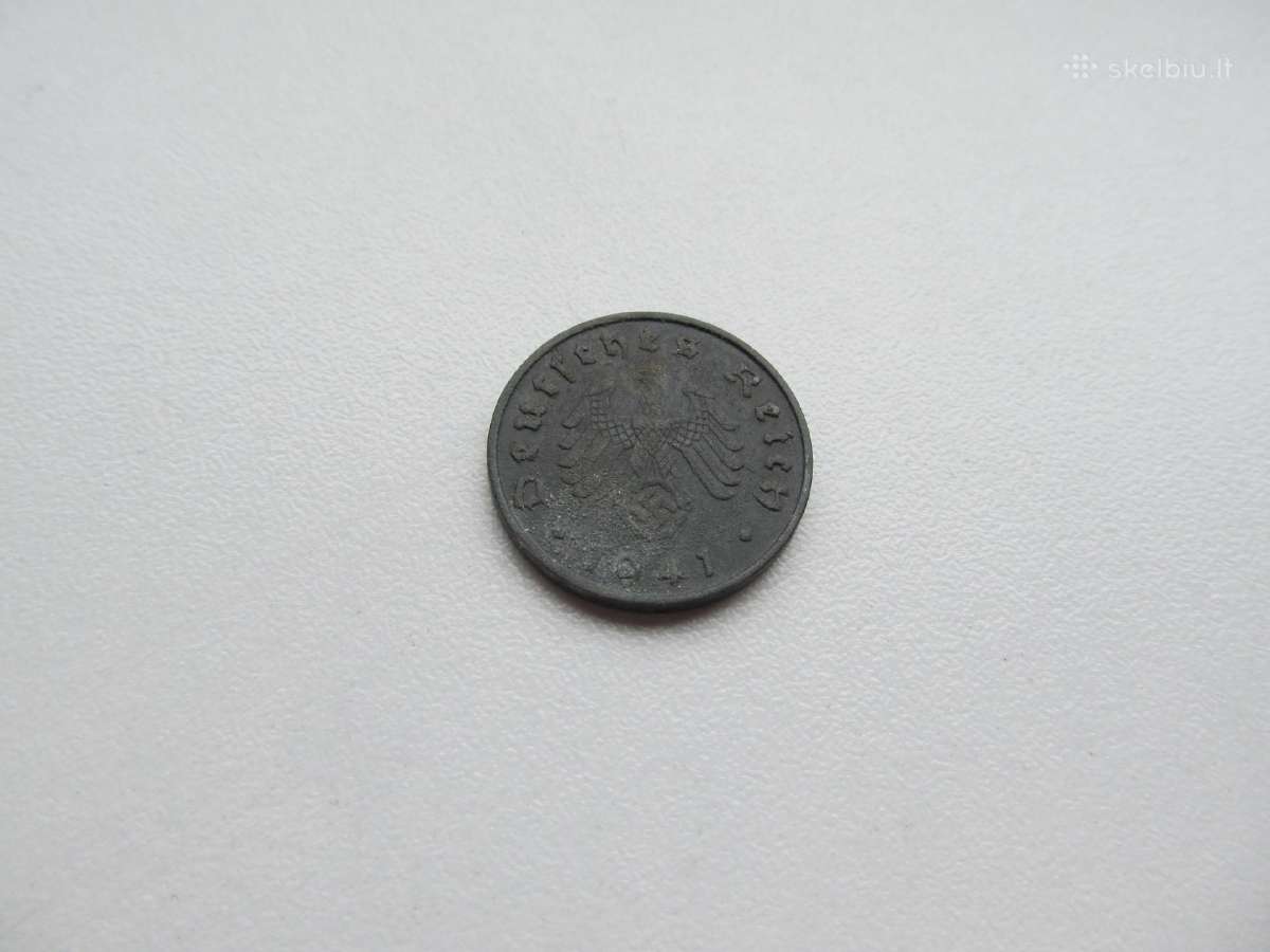 10 reichspfennig , Vokietija ,1941 A,1942 A - nuotraukos Nr. 2