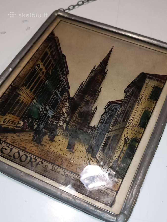 Senas stiklinis paveikslas - nuotraukos Nr. 6