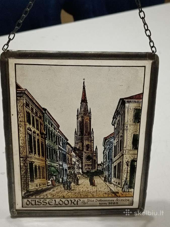 Senas stiklinis paveikslas - nuotraukos Nr. 8