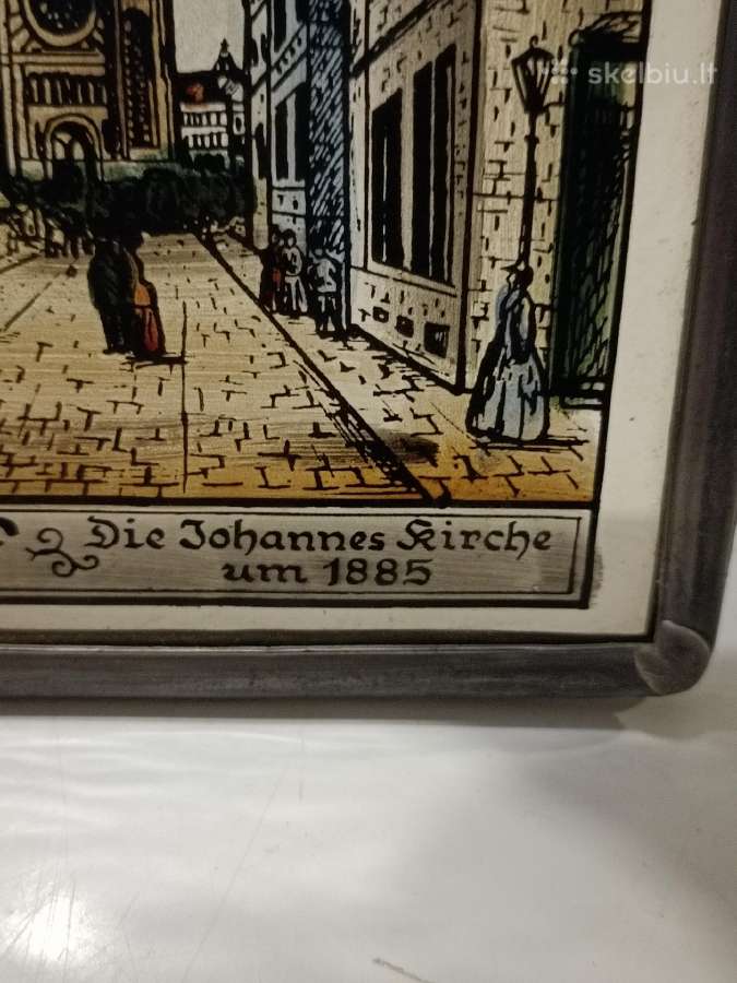 Senas stiklinis paveikslas - nuotraukos Nr. 11