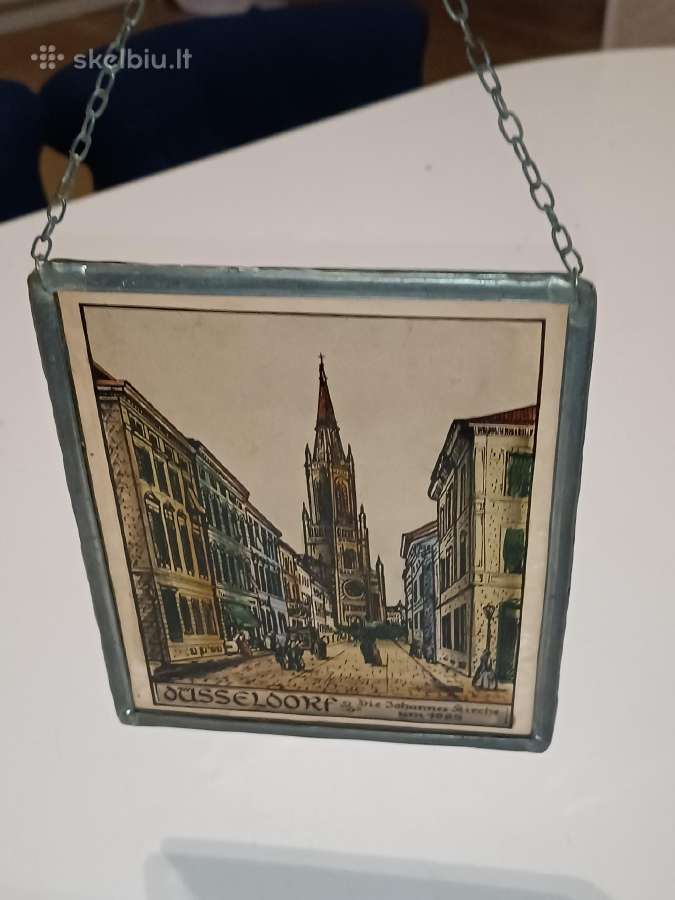 Senas stiklinis paveikslas - nuotraukos Nr. 15
