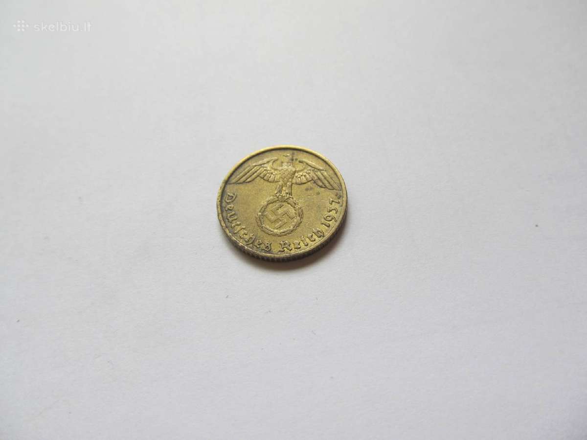 5 reichspfennig , Vokietija , 1937 A - nuotraukos Nr. 2