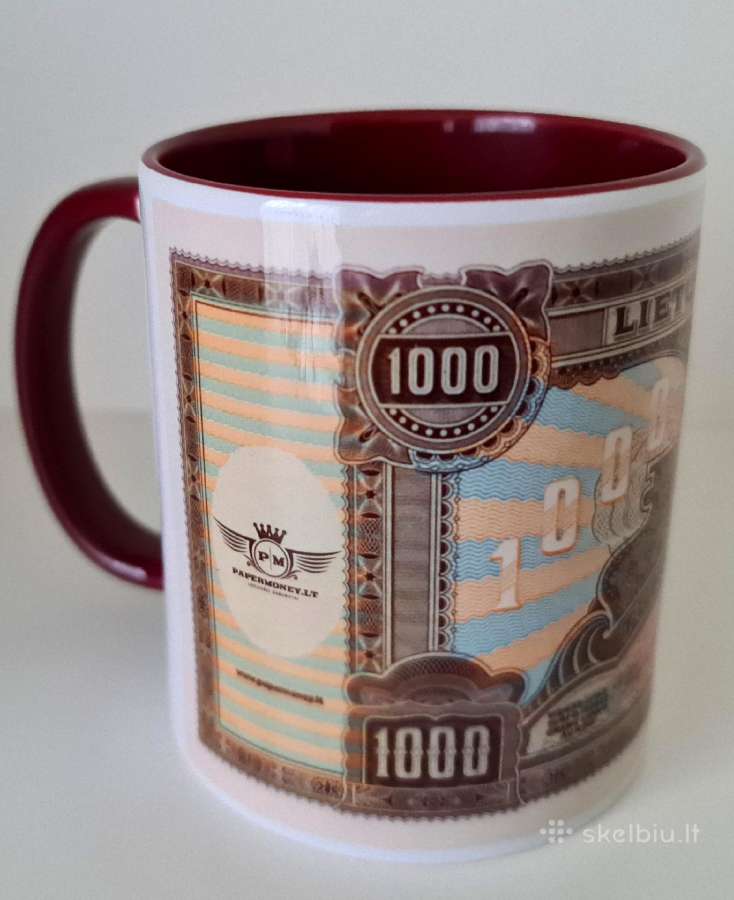 Puodelis su 1000 litų vaizdu - nuotraukos Nr. 2