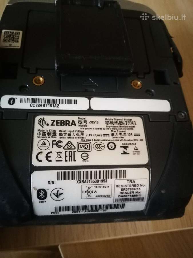 Spausdintuvas Zebra zq510 - nuotraukos Nr. 3