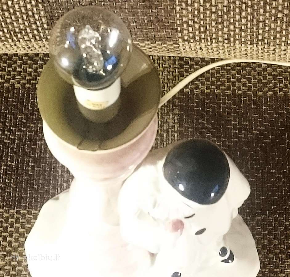 Vintažinė keramikinė lempa Pierrot - nuotraukos Nr. 7