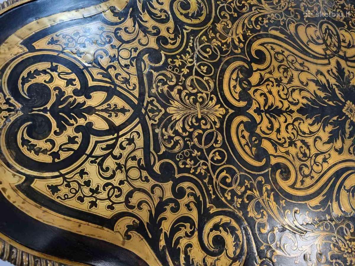 Boulle stiliaus stalas. 1850 - 1900 metai. - nuotraukos Nr. 3