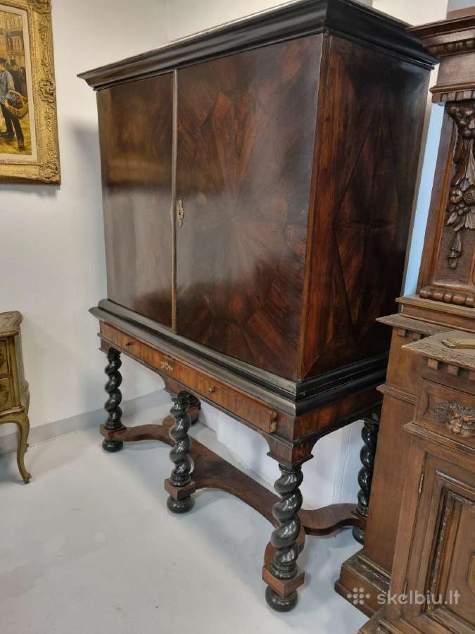 Tikras barokinis kabinetas. 1650 - 1700 metai - nuotraukos Nr. 5