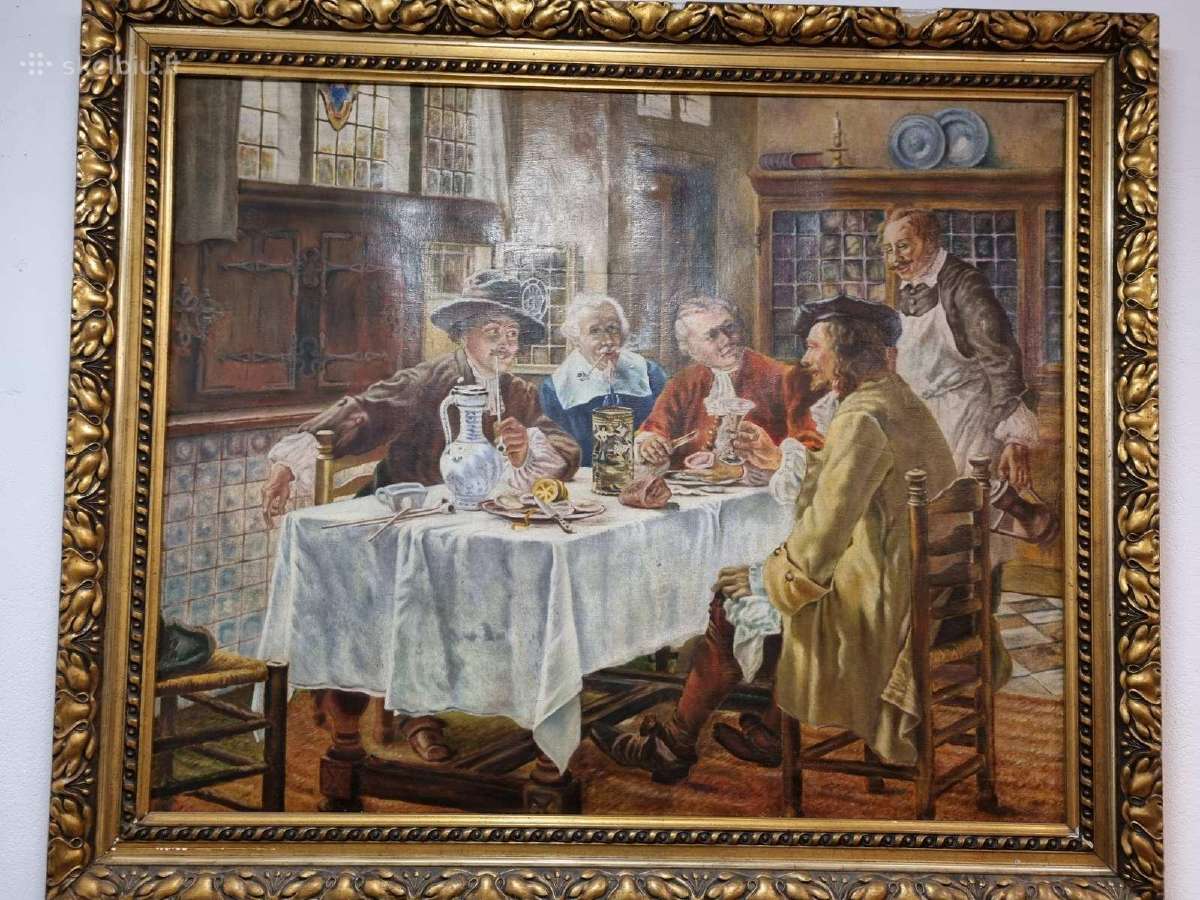 Puikus senovinis paveikslas 1880 - 1930 metai.