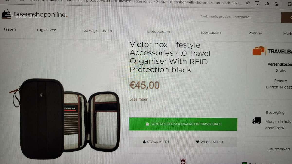 Victorinox kelioninis deklas dokumentams