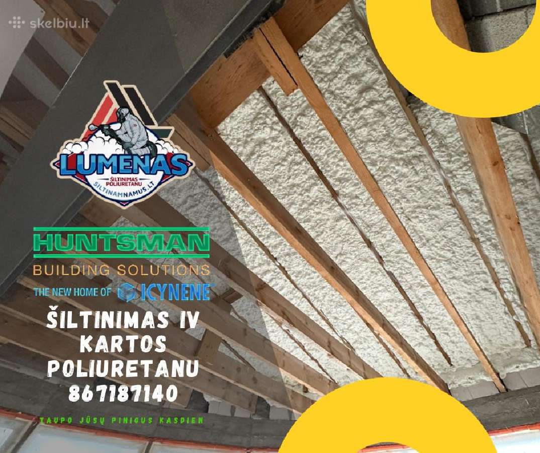 Šiltinimas Poliuretanu ir Biriomios vatomis. - nuotraukos Nr. 2