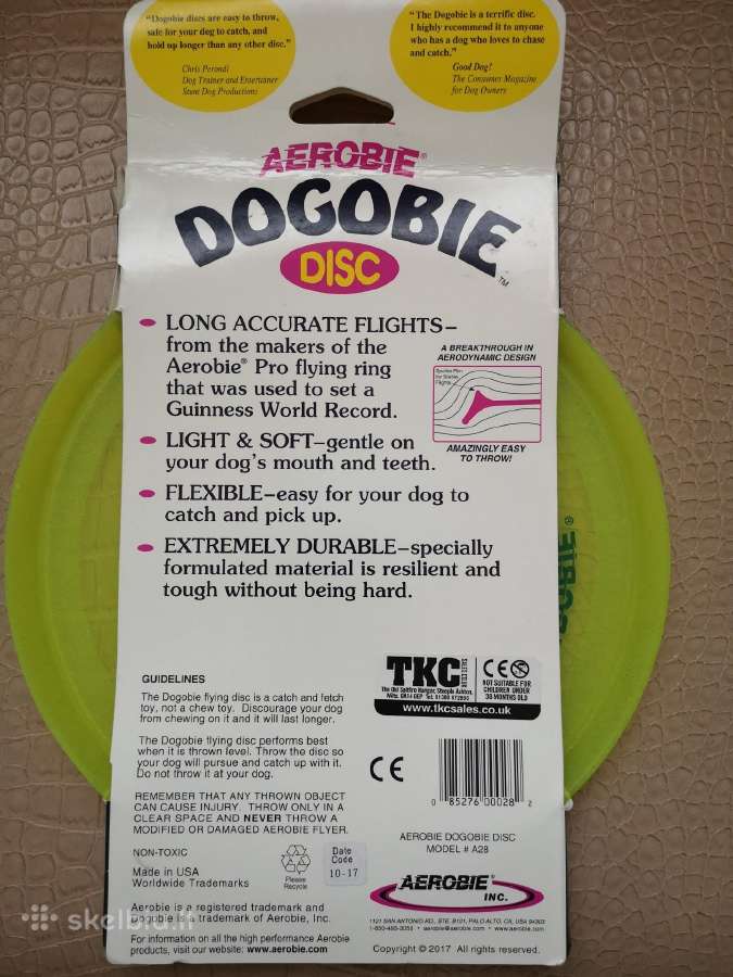 Aerobie naujas mėtymo diskas Dogobie šunims - nuotraukos Nr. 2