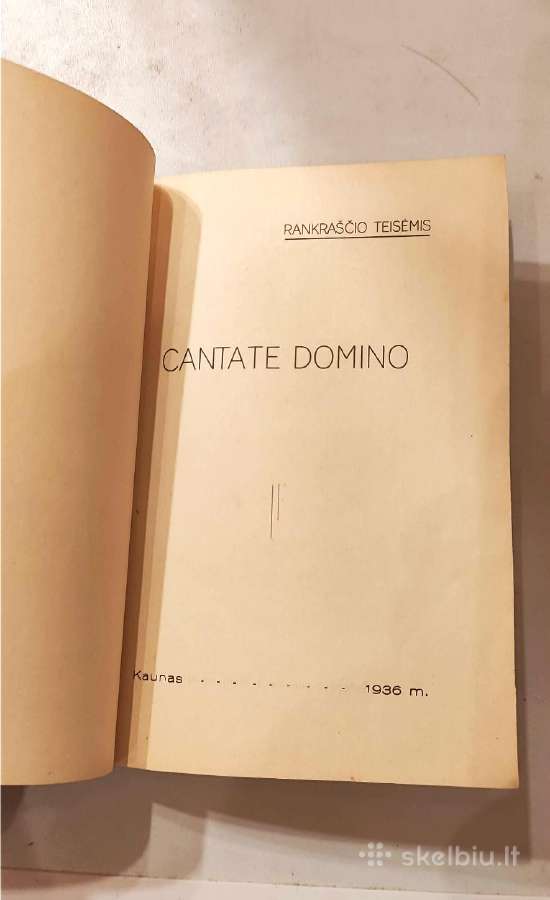 Cantate Domino. Bažnytinės mišių maldos 1937m - nuotraukos Nr. 3
